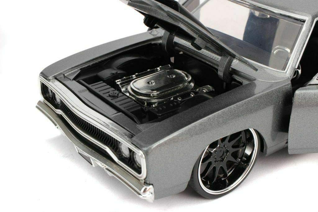 Литой автомобиль JADATOYS Fast and Furious PLYMOUTH ROAD RUNNER GRAY 124 DOM's [Предмет]