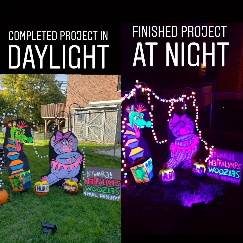 1 комплект светящихся акриловых красок, перманентных водостойких флуоресцентных красок, для рисования стен, ручная роспись, художественные краски для граффити