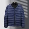 Men's Ultra-Thin Lightweight Down Cotton Work Jacket - Cold-Proof, Plus Size, Short Coat.