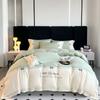 Light Luxury Cotton Bedding Set King Queen Double Twin Size With Sheet Duvet Cover Pillowcases 1/2 People Bed Elegant Bedroom