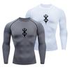 Men Sports Top Round Neck Slim Fit Long Sleeve Quick Dry Thin Soft Breathable Highly Stretchy Pullover Training Exercise Men Jogging T-shirt
