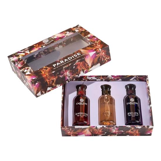 Carlton London Women Paradise Gift Set II Long Lasting and Premium Fragrance Boosts Self Confidence II Scent of Jasmine Sandalwood and White Musk