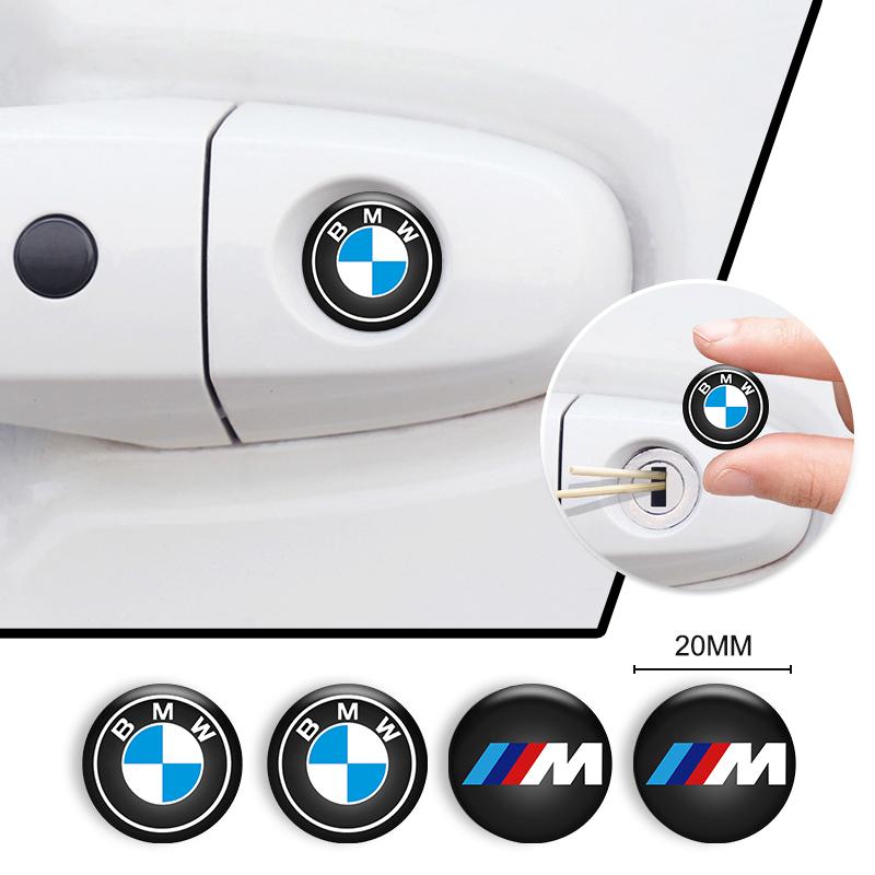 BBIJ5 Autocollants Pour Trou De Serrure De Voiture Protection De Serrure De Porte Sticker For BMW E39 E46 E90 E60 E87 E53 F10 F20 F30