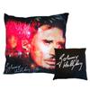 [A3751] - Декоративная подушка в виде фейерверка «Джонни Холлидей» (Красный Черный) - 32 см