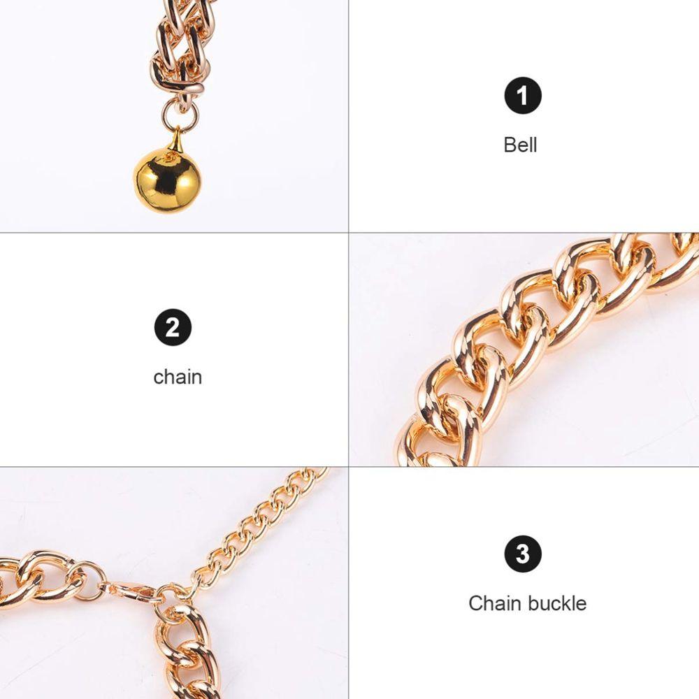 Puppy Cat Accessory for French Bulldog Small Dog Cat Collar Dog Gold Chain Dog Necklace Pet Chain