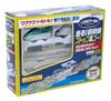 Masudaya Corporation Panel World Shinkansen Stop Go E5 Series Series Komachi Set Train Toy Rail Set Puzzle Battery Operated Ages 3 and Up Run! &