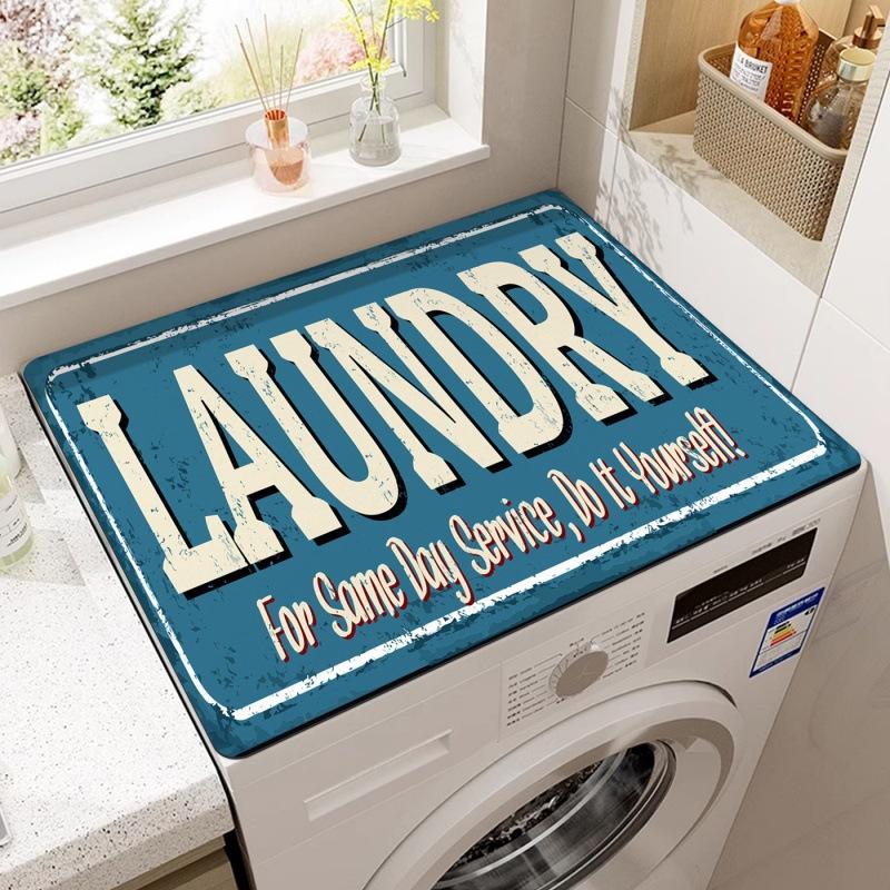 Новый Ретро Коврик на Верхнюю Панель Стиральной Машины Барная Стойка Нескользящий Коврик Теплоизоляционная Подставка Диатомовая Земля