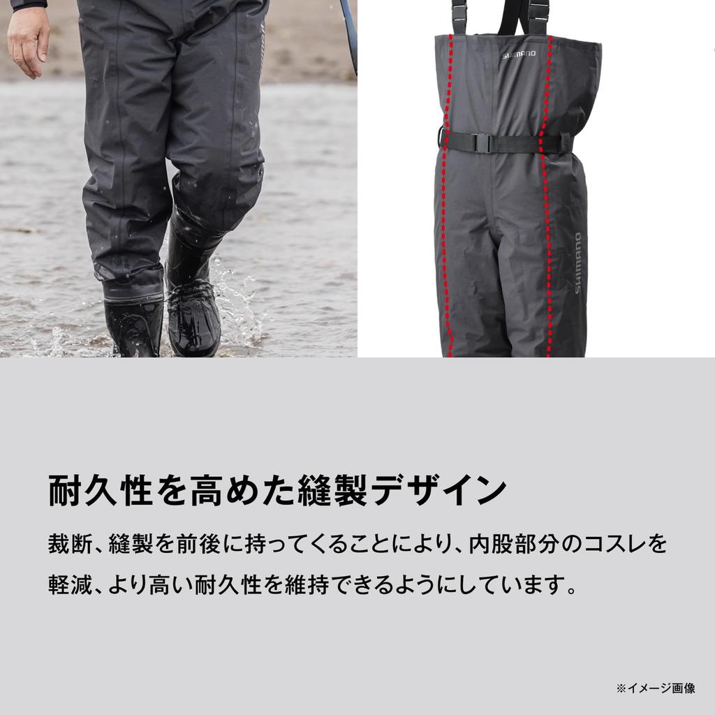 Вейдерсы DS4 Waders Chest High Radial Sole Charcoal S [Shimano] FF-042X
