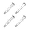 4 шт. 10/16/20/25/30 мм штифты с одним отверстием M3 M4 M5 стальные штифты с плоской головкой гладкие