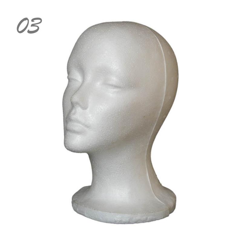 1PC Dummy Display Head Mannequin Stand Styrofoam Foam Head Model Rack Wig Jewelry Display