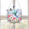 Acrylic Special Shape Sunset Flowers Birds 5D DIY Diamond Painting Dots Pendant Rhinestone Diamond Art Pendants for Wall Window