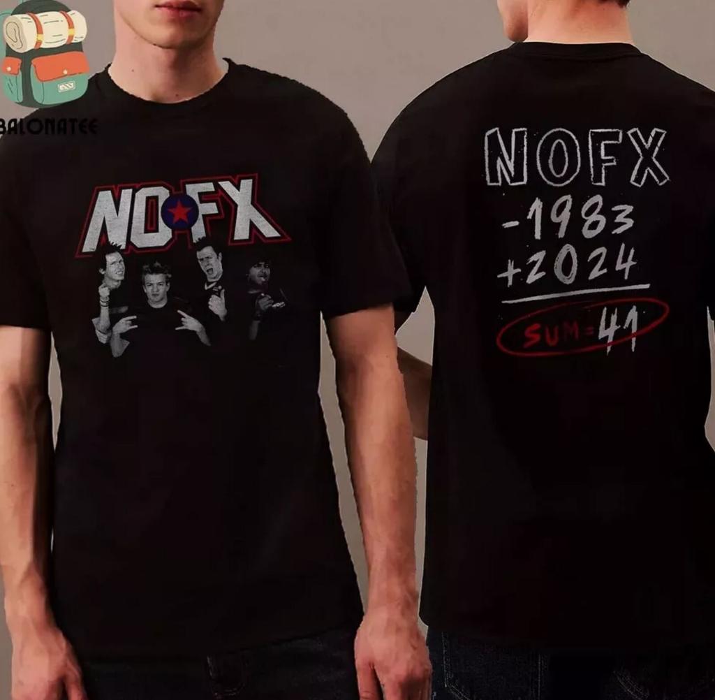 NOFX The Final Tour 1983-2026 Sum 41 Merchandise Limited T-Shirt