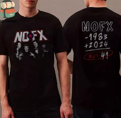 NOFX Последний тур 1983-2024 Sum 41 Мерч Ограниченный выпуск Футболка