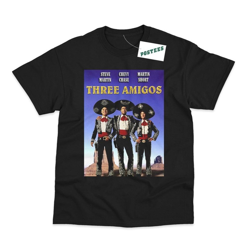 Three Amigos Movie Poster Direct To Garunisext Printed TShirt