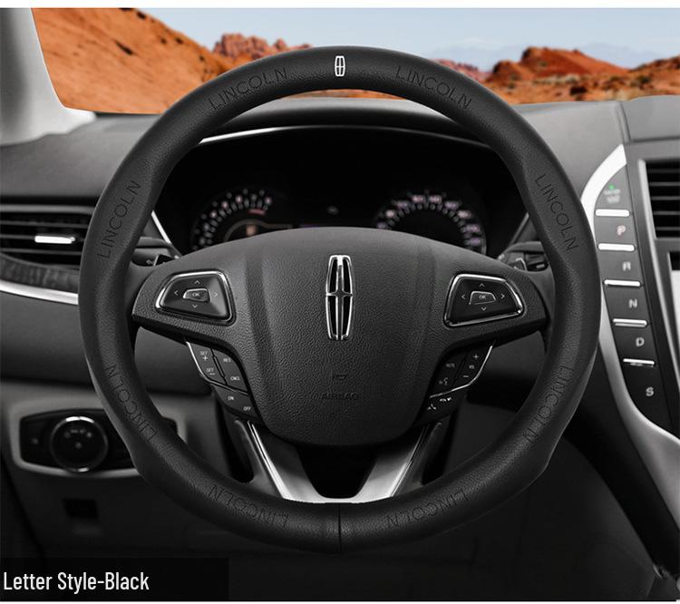 Оригинальная кожаная оплетка руля Lincoln для MKC, Continental, MKZ, Adventurer, MKX, Aviator, Navigator - Готова к лету