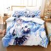 Anime Hatsune Miku Creative Peripherals Duvet Cover Merry Bedding Set Queen King Full Size for Holiday Bedroom Teens Women Gifts