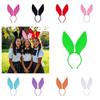 Ткань Пасхальный день обруч для волос Милый фестиваль аксессуары для волос Смешной ободок с ушками кролика Семья