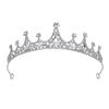 Vintage Crystal Princess Baroque Crown for Girls - Perfect for Weddings & Performances