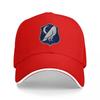 Night Owl Shield Logo Baseball Cap Black with White Trim and Blue Crest Design for Unisex and Women Casual Streetwear Hat