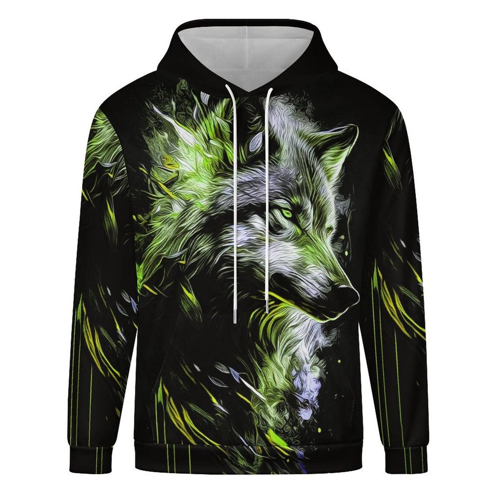 Мужская/Женская Толстовка на Осень/Зиму Тренд Простой Объемный Принт Мода Панк Стиль Американский Ретро Повседневная Свободная Толстовка