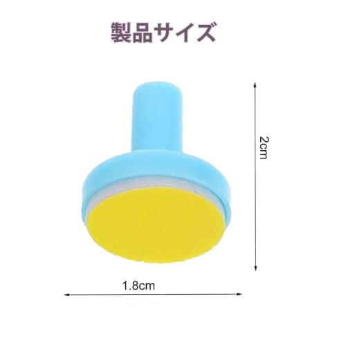 Roczential 6-Piece Baby Nail Trimmer Replacement Pads, Grinding Head Polish, Electric Nail File Clipper and Cutter Kit Pads for Kids (Blue)