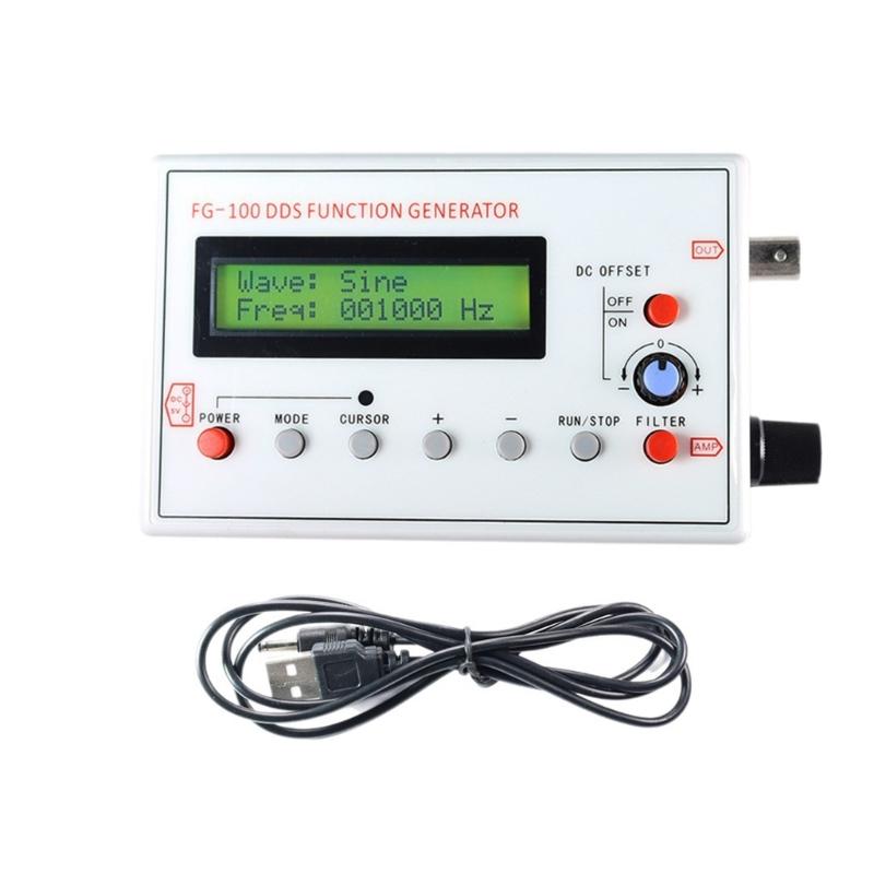 DDS Function Signal Generator 1Hz-500KHz Signal Source Module Generator Meter Sine Square Triangle Sawtooth Waveform