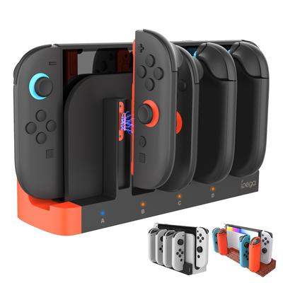 Зарядная станция-подставка Nintendo Switch 2 для 4 контроллеров, насыщенный черный, Joy-Con, Joy-Con одновременно,