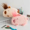 Capybara Pen Bag Velvet Stationery Organizer Simple Pen Storage Bag  Gift