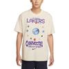 Новая футболка Nike x NBA Los Angeles Lakers Courtside SS25 Мужская однотонная HQ1311-901