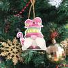 24pcs Santa Claus Christmas Tree Hanging Ornament Paper Christmas Tree Decoration  Xmas Decor