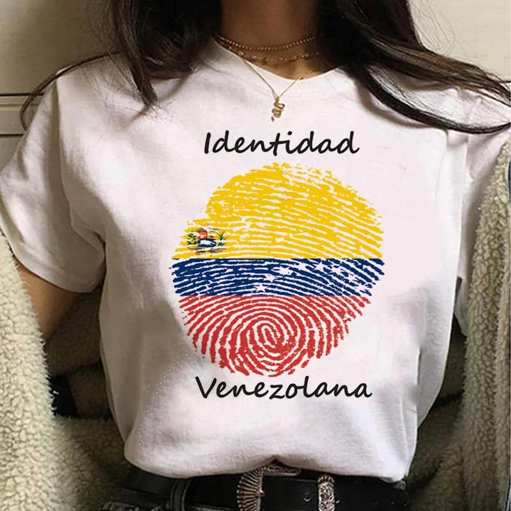 Venezuela T Shirt Women Harajuku Comic Designer Tshirt Female Anime Manga Designer Clothing Harajuku Shirts for Women Clothes