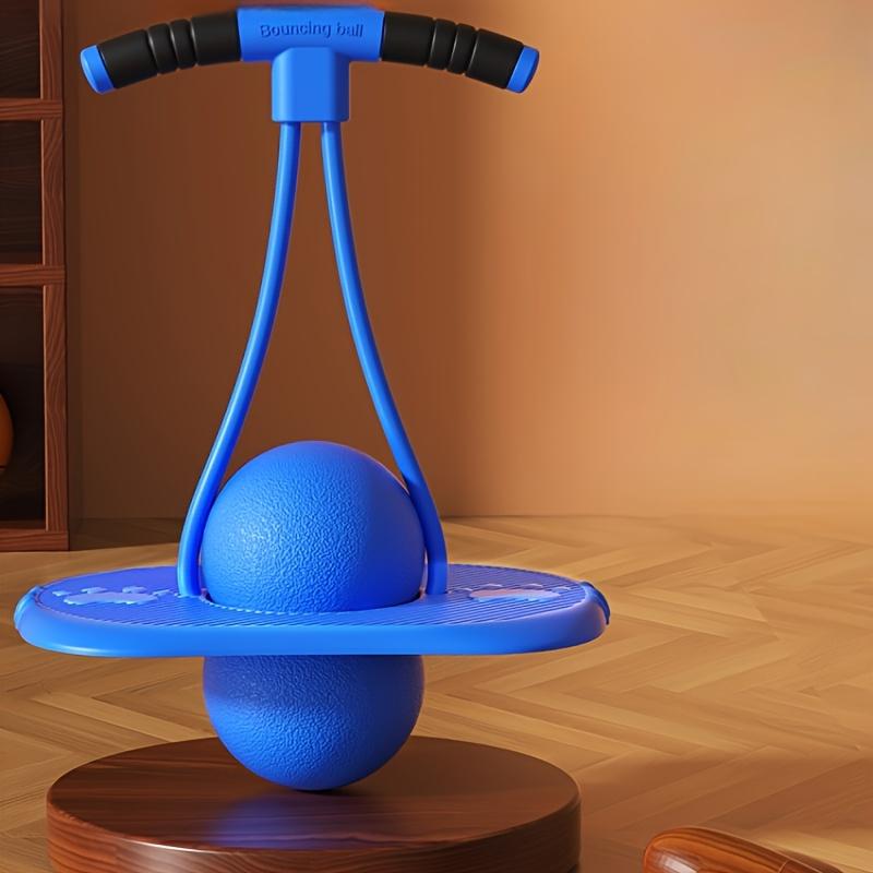 Игрушка для фитнеса на баланс, Прыгающий мяч для молодежи и взрослых, Эластичный мяч для упражнений с прочными ручками, Нескользящая основа, Тренировка баланса и Сила кора