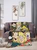 LLoud Houses Family Cartoon Flannel Throw Blanket for Couch Sofa Bed  Softized Quality Picnic Blanket