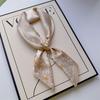 New Hundred Hundred Satin Letter Print Neckerchief 70×70 Silk Scarf Small Square Scarf High Sense of French Scarf