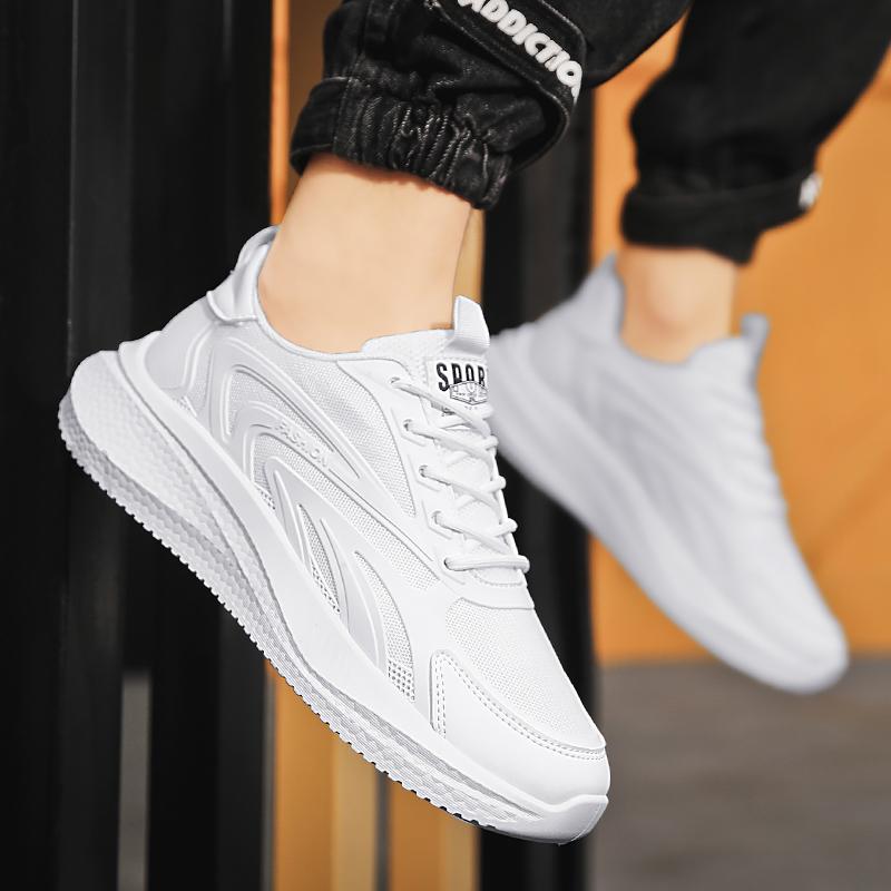 Модные летние повседневные кроссовки мужские дышащие модные толстые подошвы удобные сетчатые туфли для бега на открытом воздухе кроссовки для тенниса мужские кроссовки для мужчин