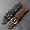 Watchband Vintage Brushed Brown Black Cowhide Strap 18mm 20mm 21mm 22mm 23mm 24mm 26mm Soft Crazy Horse Leather Bracelet