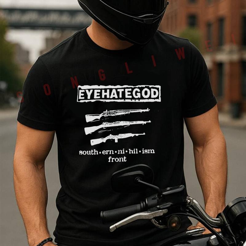 VTG Eyehategod 2009 Tour Motorcycle T Shirt Cotton Summer Short-sleeved Casual Tee Men Women St