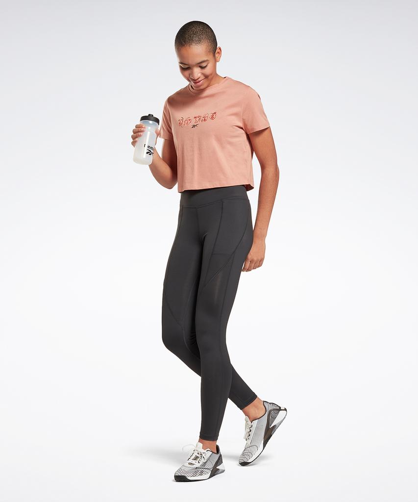 REEBOK Radicalm Q2 Printed T-Shirt - Coral / Hc4922