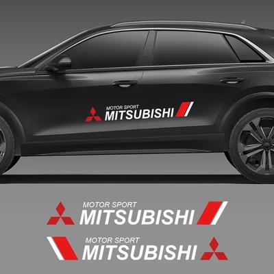 2 шт. Декоративные наклейки на кузов автомобиля, наклейки для защиты дверей автомобиля от царапин Для outlander lancer EX Asx pajero Sport l200