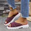 Модные летние шлепанцы Comemore для женщин для улицы, ретро, толстая подошва, римские пляжные сандалии, повседневные, сетчатые, дышащие, с открытым носком, слайды