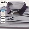[Acetate Silk&Mulberry Silk] Light Luxury Business Silk Smooth Breathable Easy to Care Short Sleeve Polo Shirt for Men