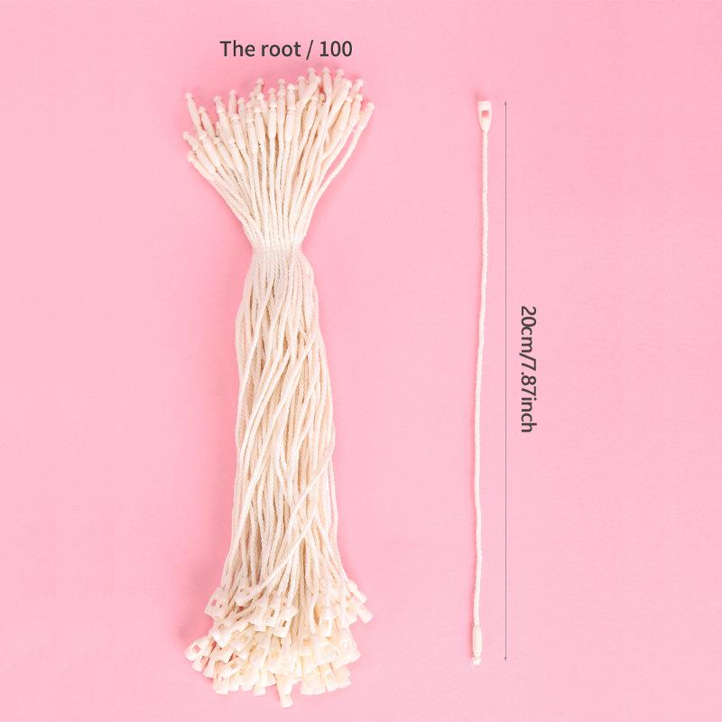 20cm Bullet Head Gold & Silver Thread Christmas Ornament Hanging Ropes, 100 Pcs