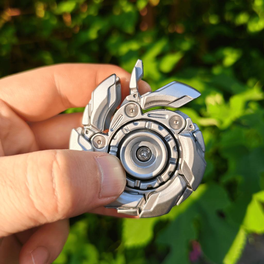 EDC Фиджет-слайдеры Фиджет-игрушки Снятие стресса для взрослых Магнитный металл Устранитель раздражительности Открытая броня Вращающийся волчокФиджет-игрушки