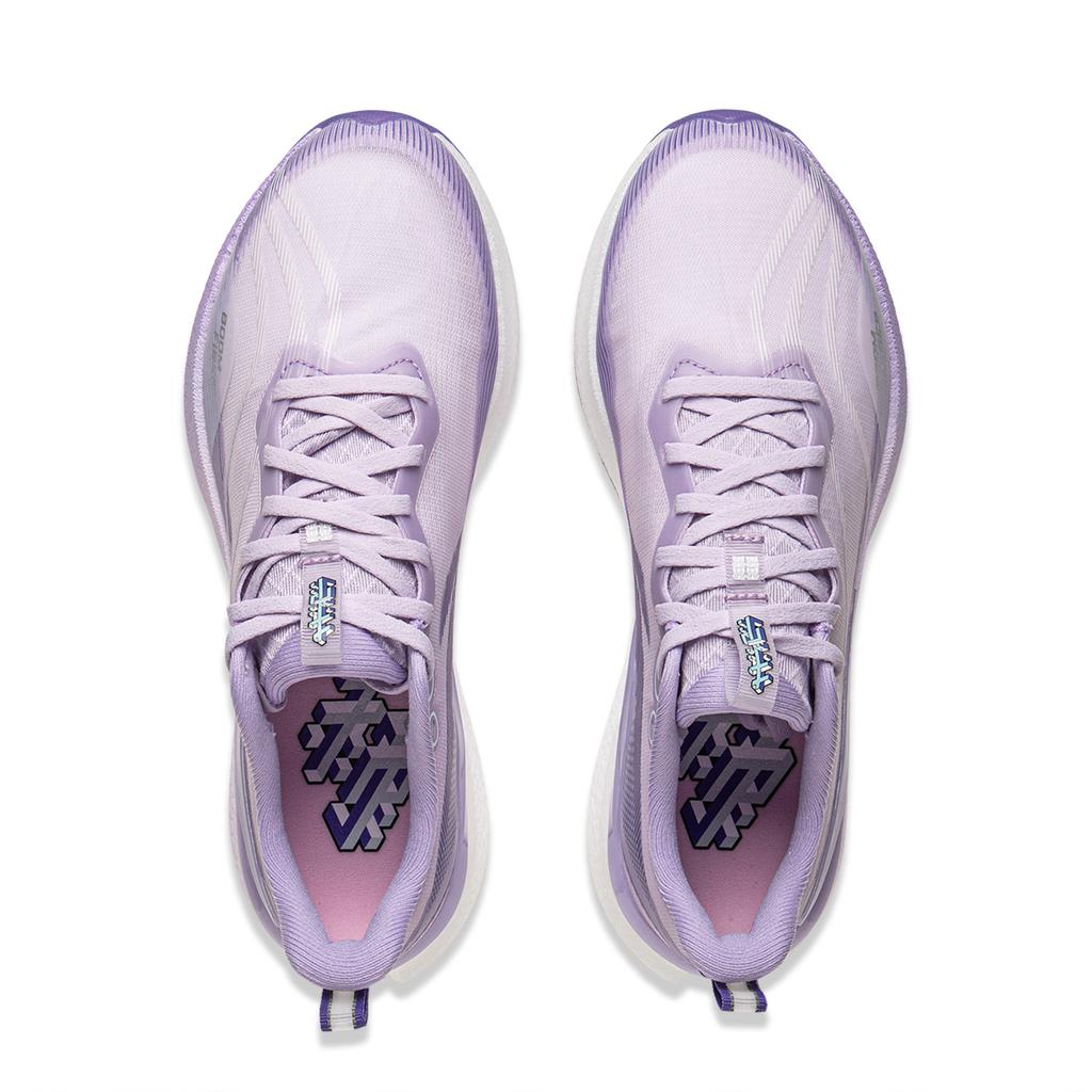 Li Ning Red Rabbit 8 Pro Полная амортизация подошвы Дышащие Легкие Низкие Кроссовки для бега Женские Кроссовки для бега Холодно-конденсационный-Фиолетовый ARPV006-32