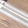 High-Precision Scale Ruler Marking Ruler T-Type Hole Ruler Right Angle Ruler Multifunctional