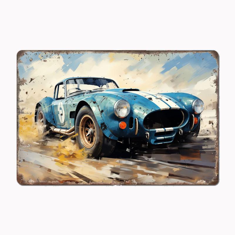 Старый Винтажный AC Cobra Классический Автомобиль В Вашу Комнату Постер Металлическая Табличка Декор Стен Комнаты для Ванной Жесть Украшение для Дома