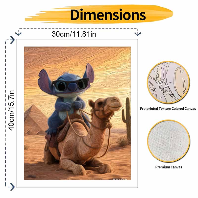 Disney Цифровой набор для масляной живописи Искусство Стежок Езда на верблюде Сцена в пустыне Ручная заливка Домашний декор