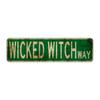1pc, Wicked Witch Trail Metal Tin Sign (15.75"x3.94"/40x10cm), Novelty Street Sign, Home Decor, Room Decor, Wall Decor