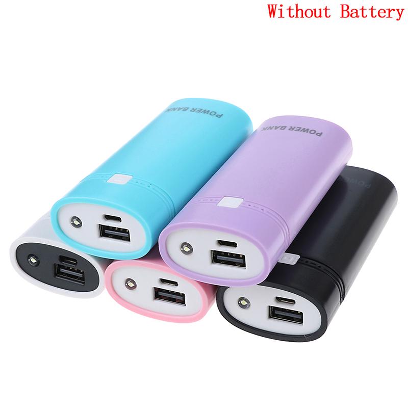 2x 18650 USB Мобильный Power Bank Зарядное Устройство Коробка Чехол с фонариком