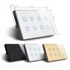Wifi Smart Touch Light Wall Switch Interruptor Glass Panel 8 Gang 147*86mm Tuya App SmartLife Compatible with Alexa Google Home